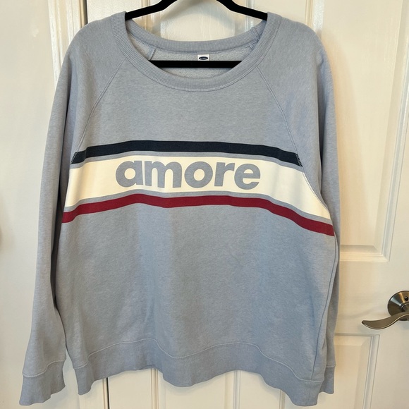 Plus Size Old Navy Amore Sweatshirt XXL - Picture 1 of 3
